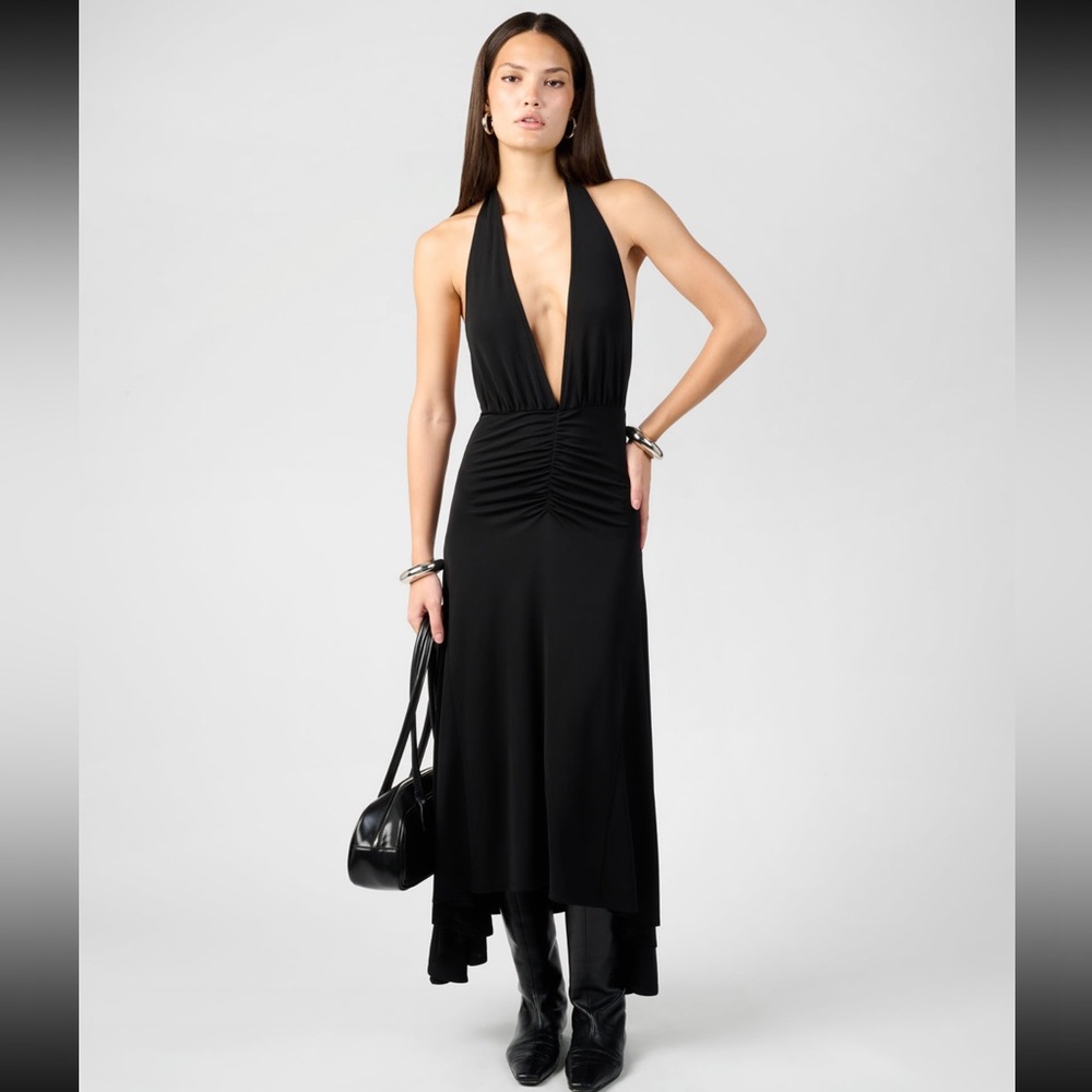 WeWoreWhat Halter Midi Dress